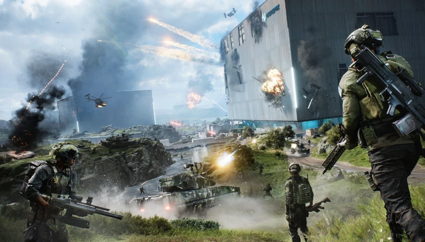 На арте новой части Battlefield нашли фрагмент фотографии реального ракетного прилёта